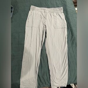 Women’s Lululemon lifestyle pants. Size 12. Light gray.